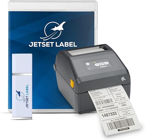 Zebra ZD421 Direct Thermal USB 203 dpi | ZD4A042-D01M00EZ 4 inch Width | Zebra GK420d Replacement | Zebra Label Printer | Includes Jetset Software