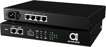 4 x POTS Telephone Over Ethernet | LAN | IP Extender - Converter - FXO and FXS Side, 4 in 1 Device - Phone to Ethernet | Phone to Fiber | Phone Over RJ-45 Twisted | Over Active Fiber Optic Connection