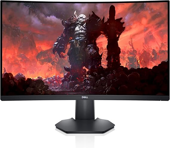 Dell Curved Gaming Monitor 27 Inch Curved with 165Hz Refresh Rate, QHD (2560 x 1440) Display, Black - S2722DGM