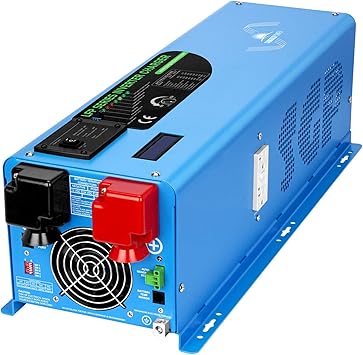 4000W 12V Inverter Charger,Peak 12000W,240Vac Input, 120V/240Vac Output Split Phase,Low Frequency,Pure Sine Wave Inverter, LCD Remote Controller,for Off Grid System(Upgraded Version)