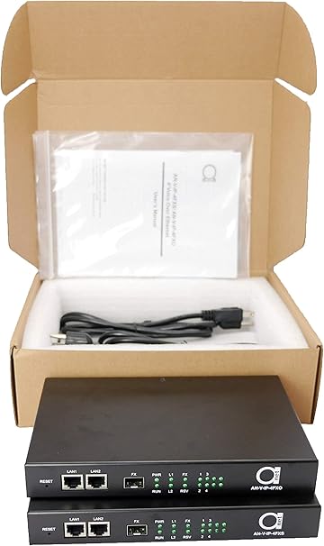 4 x POTS Telephone Over Ethernet | LAN | IP Extender - Converter - FXO and FXS Side, 4 in 1 Device - Phone to Ethernet | Phone to Fiber | Phone Over RJ-45 Twisted | Over Active Fiber Optic Connection