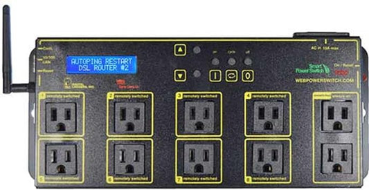 DIGITAL WiFi Web Power Switch WLCD Screen 10 OUTLETS / LPC7-PRO /