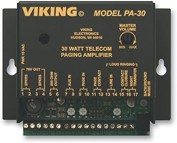 Viking 30 Watt Telecom Pagin Amp