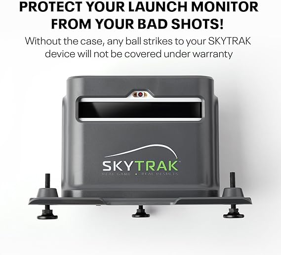 SkyTrak+ Launch Monitor & Golf Simulator Protective Shield - Tour-Level Swing Analysis with Dual Doppler Radar, Enhanced Camera, 100K+ Courses, Real-time Simulation, Wi-Fi, USB-C Charging