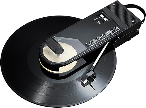 Audio-Technica AT-SB727 Sound Burger Portable Bluetooth Turntable (Black), with USB-C Charging and up to 12 Hours of Spinning