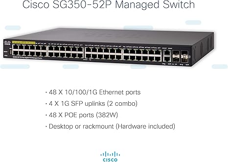SG350-52P 52-port Gigabit PoE, SG35052PK9NA