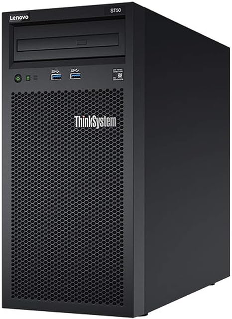 Lenovo ThinkSystem ST50 Tower Server Including Intel Xeon 3.4GHz CPU, 32GB DDR4 2666MHz RAM, 6TB HDD Storage, JBOD RAID