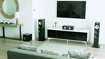 Bowers & Wilkins HTM6 S2 Center Channel Speaker - Anniversary Edition Loudspeaker, Twin Continuum Cone Bass/Midrange Drivers with Flowport Technology, Decoupled Double Dome Aluminum Tweeter, Black