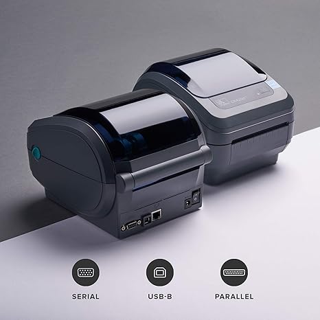 ZEBRA GX420d Direct Thermal Desktop Printer Print Width of 4 in USB Serial and Parallel Port Connectivity GX42-202510-000