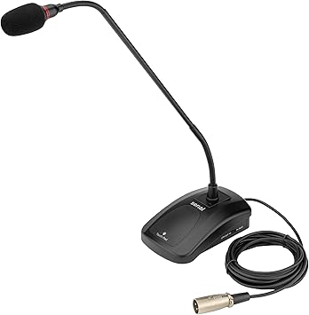 Senal MXGN-18C 18" Gooseneck Condenser Microphone with Integrated Base & Silent Touch Pad