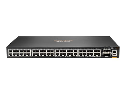 HP JL667A Aruba 6300F 48‑Port 1GbE & 4‑Port SFP56 Switch (Renewed)
