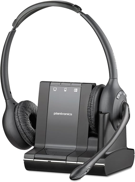 Plantronics W720 Savi 3-in-1, Over-the-Head Binaural Headset, Dect 6.0 - 83544-01