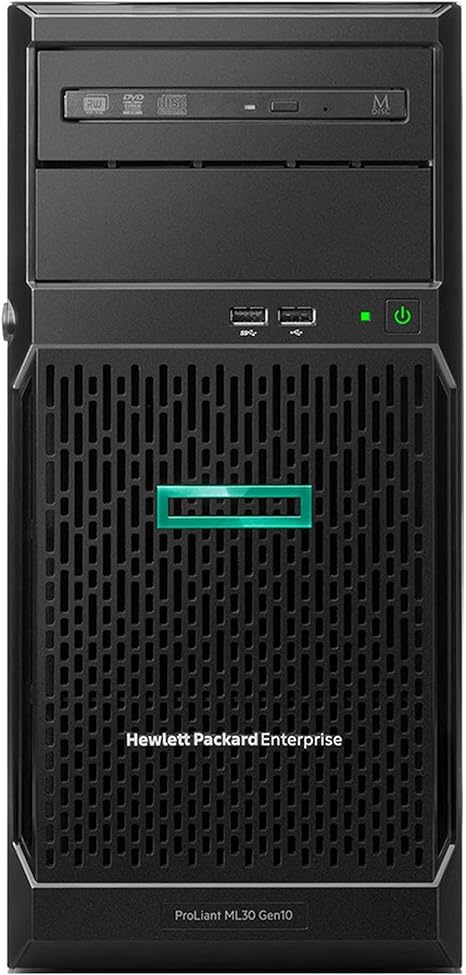 HP ProLiant ML30 Gen10 Tower Server with Intel Xeon E-2224, 16GB DDR4, 2TB SSD, RAID