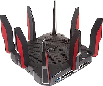 TP-Link AX11000 Tri-Band WiFi 6 Gaming Router (Archer AX11000) - 12-Stream Gigabit Wireless Router, 1.8GHz quad-core CPU, 2.5G Port, 8 Gigabit LAN Ports, MU-MIMO