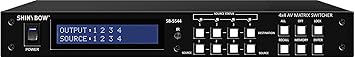 Shinybow SB-5544LCM 4x4 Composite Video/Stereo Audio Matrix Switcher