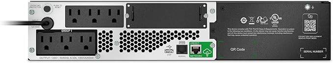 SCHNEIDER ELECTRIC Uninterrupted Power Supply APC Smart-UPS Li-Ion, (SMTL1000RM2UC)