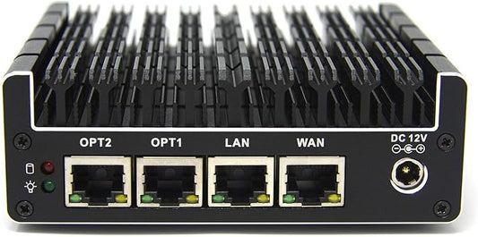 Protectli Vault FW4B - 4 Port, Firewall Micro Appliance/Mini PC - Intel Quad Core (Celeron J3160), AES-NI, Barebone