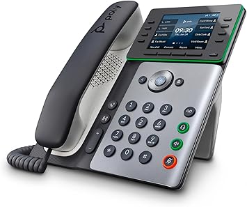 Poly Edge E350 IP Desk Phone (Plantronics + Polycom) – Easy Installation w/Wi-Fi – 8-line Keys for up to 32 Lines – Integrated Bluetooth for Mobile Phone & Headset Pairing – New Accessibility Options