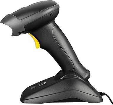 NuScan 2500TB - Commercial Wireless 2D Barcode Scanner with Charging Cradle, Antimicrobial, CCD Sensor, with USB for POS