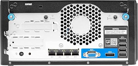 HP MicroServer Gen10 Plus Tower Server for Small Business, Xeon E-2224 3.4GHz up to 3.4GHz Turbo, 64GB RAM, 4TB Fast SSD Storage, RAID, Windows Server 2019