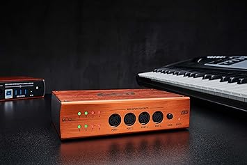 ESI M8U eX: 16-Port USB 3.0 MIDI Interface - Class-Compliant, Plug-and-Play Connectivity for PC/Mac, with Standalone Functionality & Integrated USB Hub, Includes Free Cubasis LE for iOS