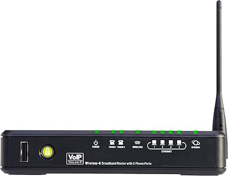 Linksys by Cisco Wireless G Broadband Router With 2 Phone Ports