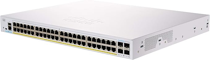 CISCO DESIGNED Business CBS250-48PP-4G Smart Switch | 48 Port GE | Partial PoE | 4x1G SFP | Limited Lifetime Protection (CBS250-48PP-4G)