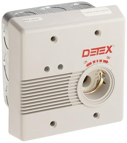 Detex Flush Mounted AC/DC Powered Door Alarm