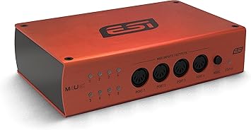 ESI M8U eX: 16-Port USB 3.0 MIDI Interface - Class-Compliant, Plug-and-Play Connectivity for PC/Mac, with Standalone Functionality & Integrated USB Hub, Includes Free Cubasis LE for iOS