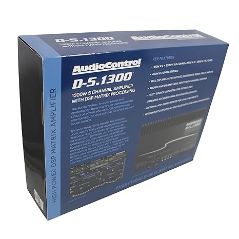 AudioControl D-5.1300 5-Channel Car Audio Amplifier w/Built-in DSP AccuBass