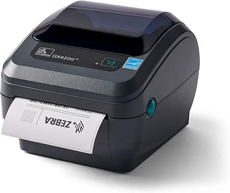 ZEBRA GX420d Direct Thermal Desktop Printer Print Width of 4 in USB Serial and Ethernet Port Connectivity GX42-202410-000
