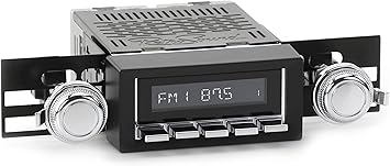 RetroSound HC-216-03-73 Hermosa Direct-fit Radio for Classic Vehicles (Chrome Face & Buttons and Black Bezel)