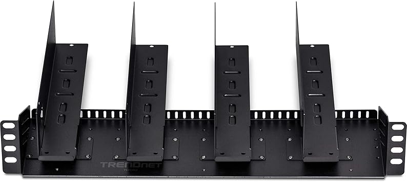 TRENDnet 19” Rackmount Industrial Power Supply Vertical Chassis, TI-R4U, 4U Wall Mount Bracket, 2U Rack Mount Design, Designed for TI-RSP100048 Power Supplies (Sold Separately), Steel Construction