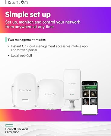 HPE Networking Instant On Access Point AP11 2x2 WiFi 5 Indoor Wireless Access Point | Power Source Not Included | US Model (R2W95A)