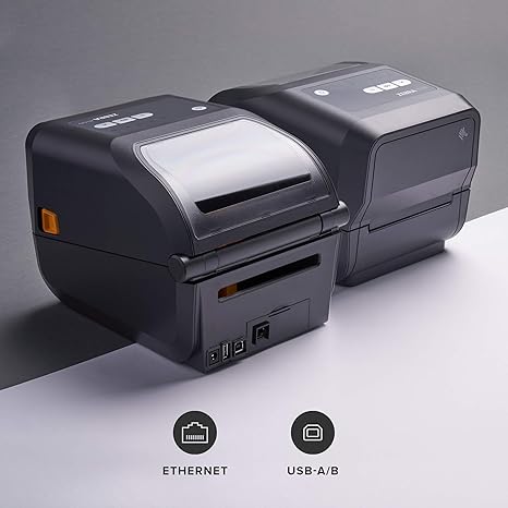ZEBRA ZD420t Thermal Transfer Desktop Printer 203 dpi Print Width 4 in Bluetooth Ethernet USB ZD42042-T01E00EZ