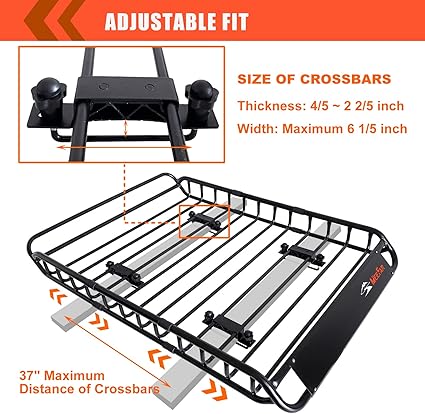 MeeFar Roof Rack Carrier Basket Universal Rooftop 51