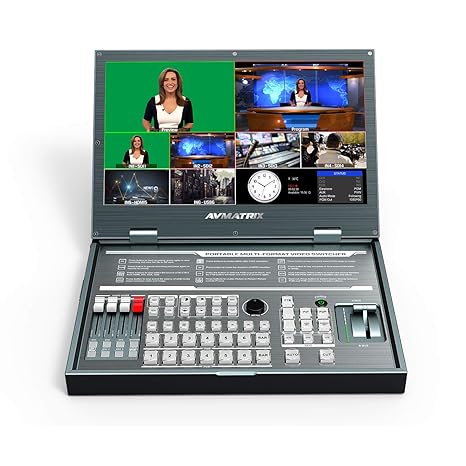 AV Matrix PVS0615 Portable 6 Channel Multi-format Video Switcher