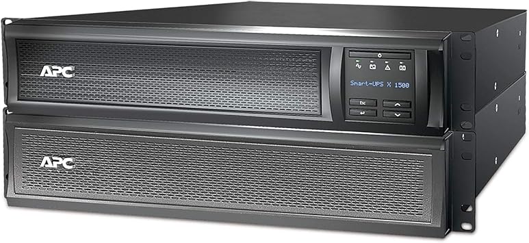 APC Network UPS, 1500VA Smart-UPS Sine Wave UPS with Extended Run Option, SMX1500RM2UC, 2U Rackmount/Tower Convertible, Line-Interactive, 120V