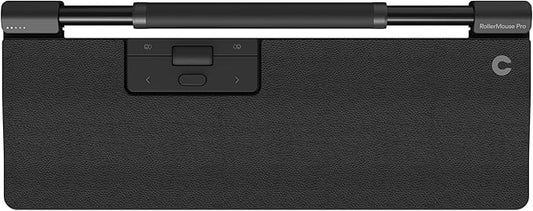 Contour RollerMouse Pro, Regular – Ergonomic Mouse for Neck, Shoulder & Wrist Pain Relief, Central Rollerbar Design, Vegan Leather Wrist Rest, 600–2800 DPI, Wired, Plug & Play for Mac/PC