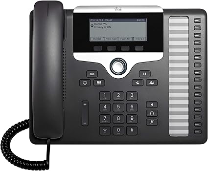Cisco Remanufactured IP Business Phone 7861, 3.5-inch Grayscale Display, Class 1 PoE, Supports 16 Lines, 1-Year Limited Hardware Warranty (CP-7861-K9-RF)
