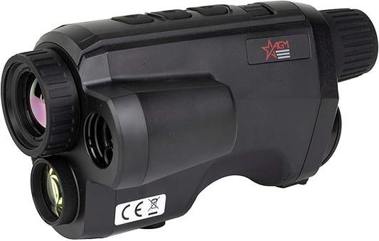 AGM Global Vision Fuzion LRF TM25-384 Thermal Monocular with Laser Rangefinder Ideal for Night Hunting Thermal Imaging Monocular 25 mm Lens Heat Vision Hunting monocular with Thermal Infrared Vision