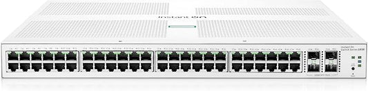 HPE Networking Instant On Switch Series 1930 48-Port Gb Smart-Managed Layer 2+ Ethernet Switch | 48x 1G | 4X SFP+ | US Cord (JL685A#ABA)