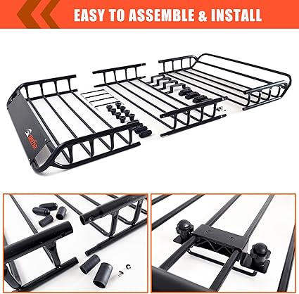 MeeFar Roof Rack Carrier Basket Universal Rooftop 51
