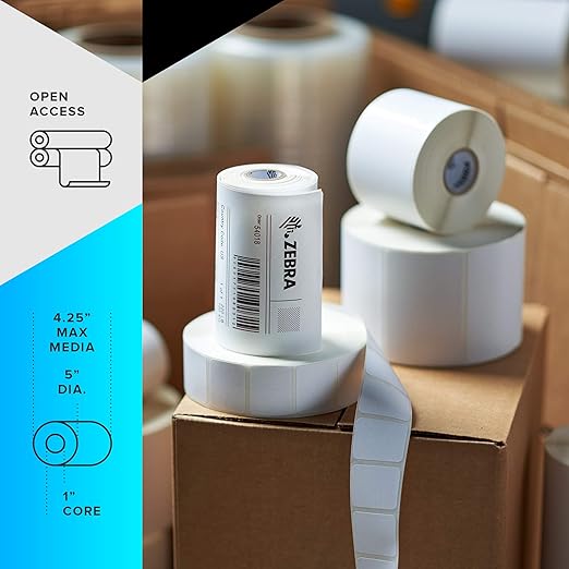 ZEBRA GK420t Thermal Transfer Monochrome Desktop Printer Print Width of 4 in USB and Ethernet Port Connectivity GK42-102210-000