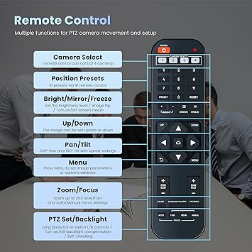 TONGVEO 20X HDMI PTZ Camera IP Live Streaming SDI USB 1080P 60fps Optical Zoom PoE Supports for Church Services Worship Education Video Conference with OBS vMix Wirecast Zoom Skype and More