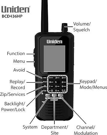 Uniden BCD436HP Handheld Digital Scanner with HPDB and Phase 2