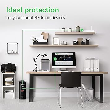 APC 1500VA UPS Battery Backup & Surge Protector, APC UPS Back-UPS Pro (BX1500M)