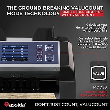Cassida Currency Counter (6600UV)