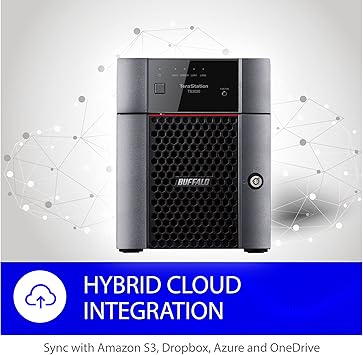 BUFFALO TeraStation 3420DN 4-Bay SMB 16TB (2x8TB) Desktop NAS w/Hard Drives Included Network Attached Storage