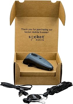 SOCKET COMMUNICATION Mobile CX3426-1872 DuraScan D740, 2D Barcode Scanner, Utility Gray, 1.5" H, 1.6" W, 5.2" L